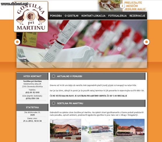 Gostilna pri Martinu izdelana spletna stran Gostilna pri Martinu izdelana spletna stran