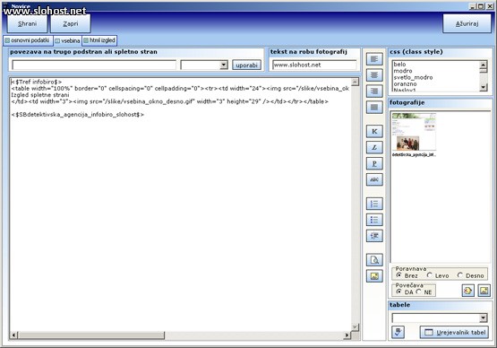 portal urejevalnik vsebine novice